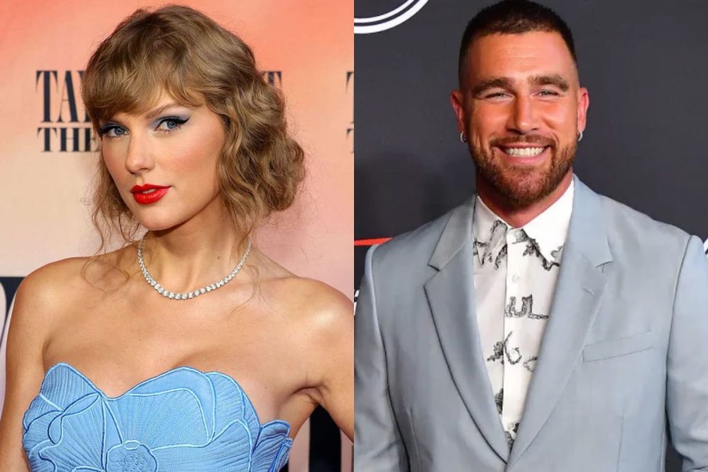 Taylor Swift and Travis Kelce star in tender kiss in public