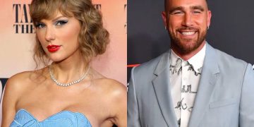 Taylor Swift and Travis Kelce star in tender kiss in public
