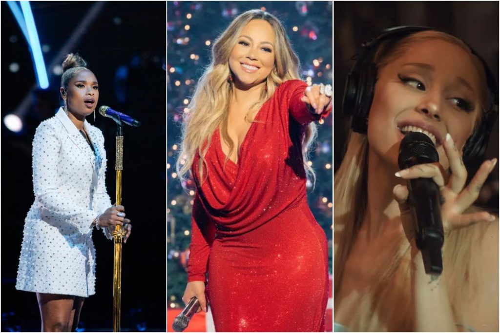 Ariana Grande, Mariah Carey and Jennifer Hudson perform together in the United States