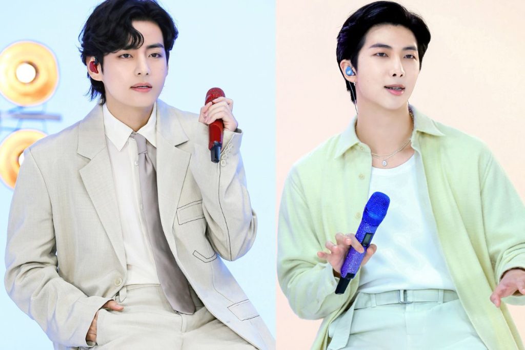 BTS' RM makes everyone laugh as he imitates V's gestures
