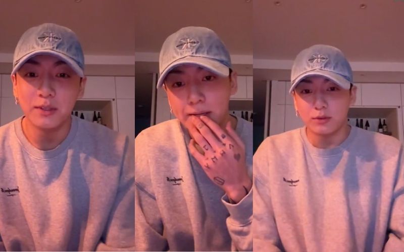 BTS' Jungkook holds back tears during his final farewell to ARMY before enlisting in the military