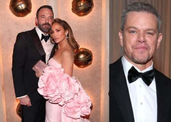 Ben Affleck abandoned Jennifer Lofez during the Golden Globes 2024 red carpet to greet Matt Damon
