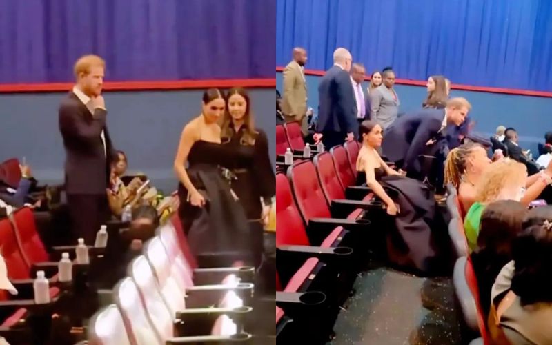 Prince Harry and Meghan Markle show their discontent because of the “cheap seats” at the Bob Marley movie premiere
