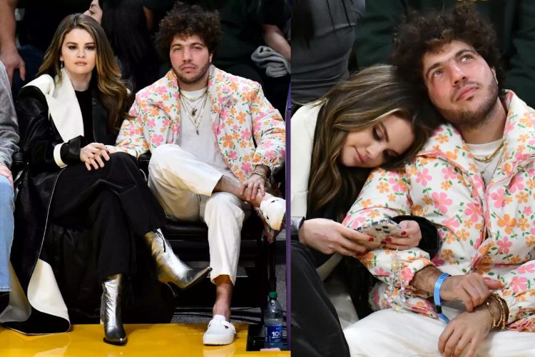 Selena Gomez is seen very affectionate with her boyfriend Benny Blanco at a Lakers Game