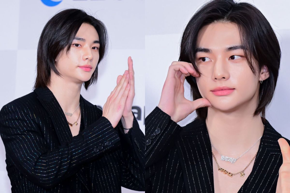 Stray Kids’ Hyunjin debuts a reckless look with an eyebrow-piercing