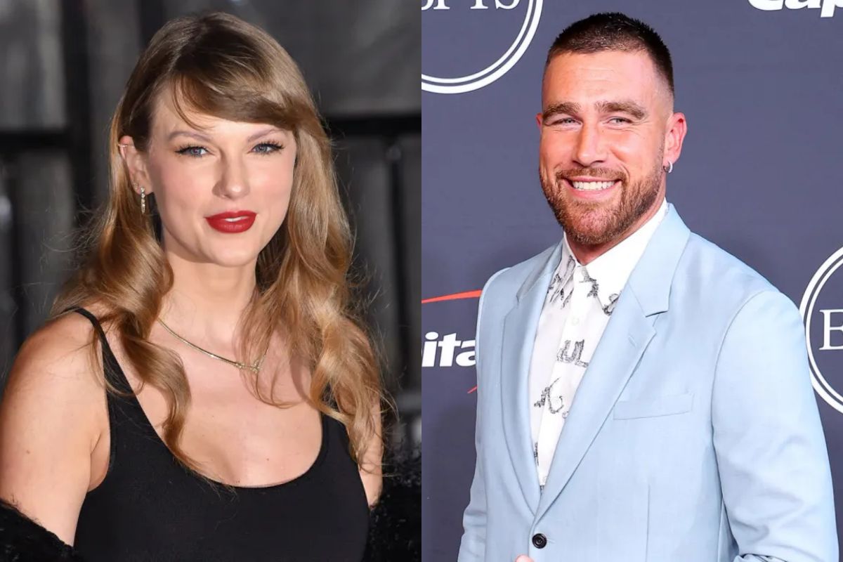 Taylor Swift and Travis Kelce celebrate the arrival of the new year 2024 with a passionate kiss in the U.S.