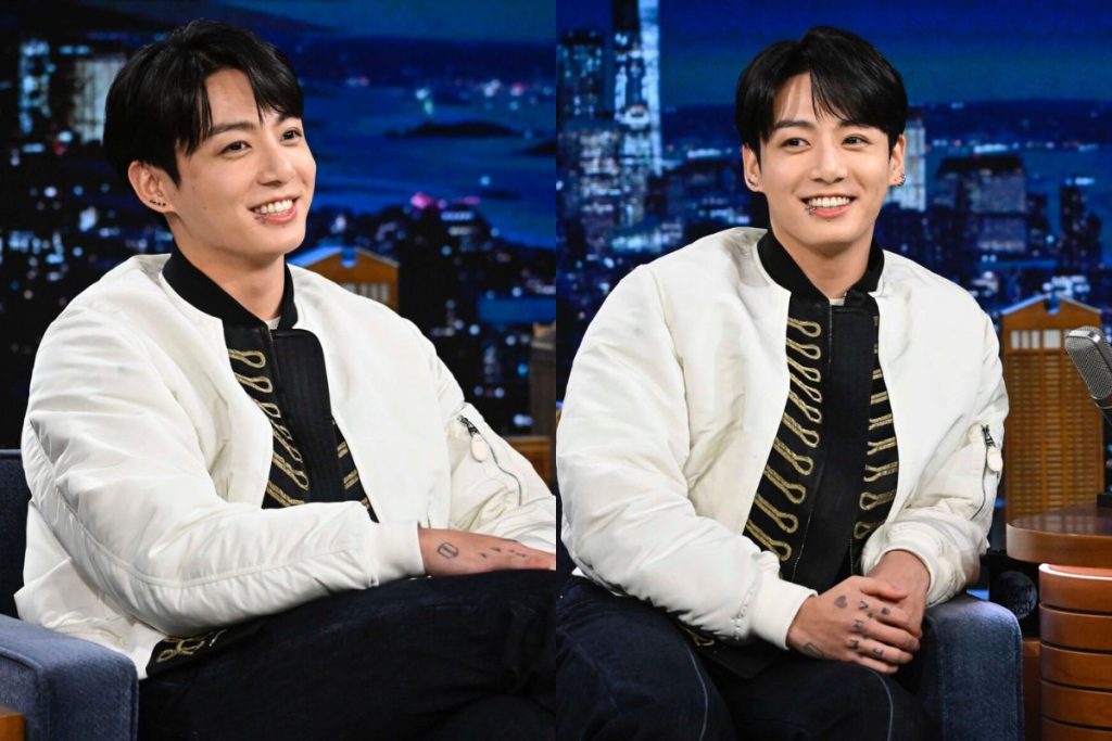 BTS’ Jungkook released new promotional photos for GOLDEN’s title track, “Standing Next to You”