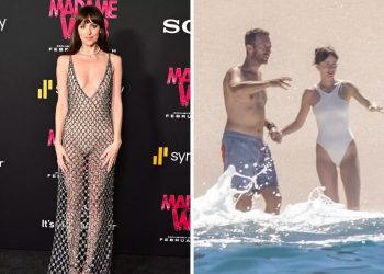 Dakota Johnson on vacation in Mexico with Chris Martin after Madame Web flop