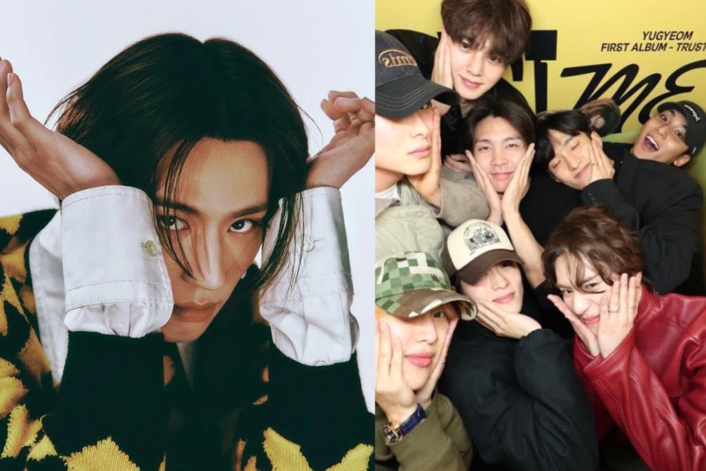 Song Kang joins members of NCT, SEVENTEEN, ATEEZ, and iKON to support GOT7's Yugyeom in his listening party