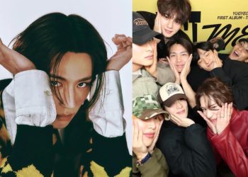 Song Kang joins members of NCT, SEVENTEEN, ATEEZ, and iKON to support GOT7's Yugyeom in his listening party