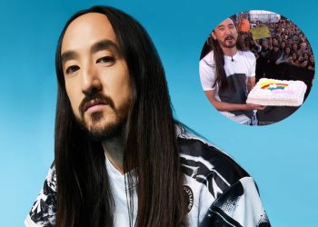 Steve Aoki throws pie at top North American official