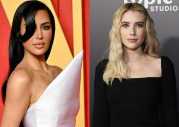 Emma Roberts and Kim Kardashian kiss in the new trailer for 'American Horror Story: Delicate Part 2'