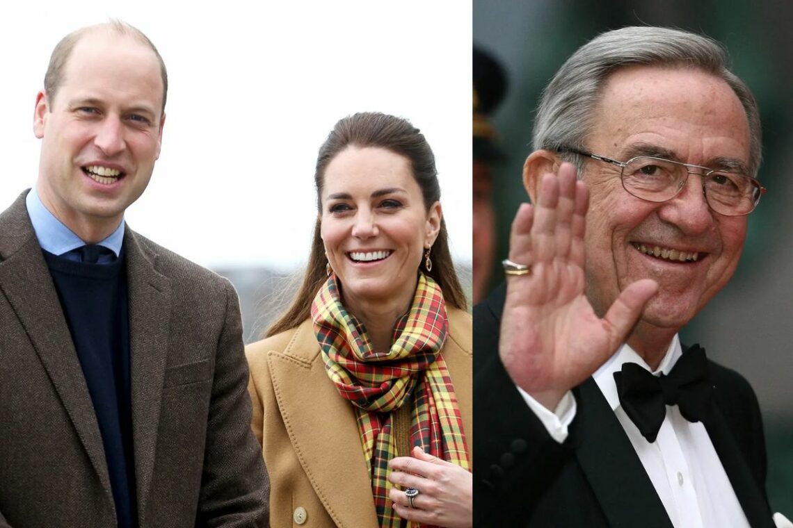 Prince William missed his godfather, King Constantine of Greece