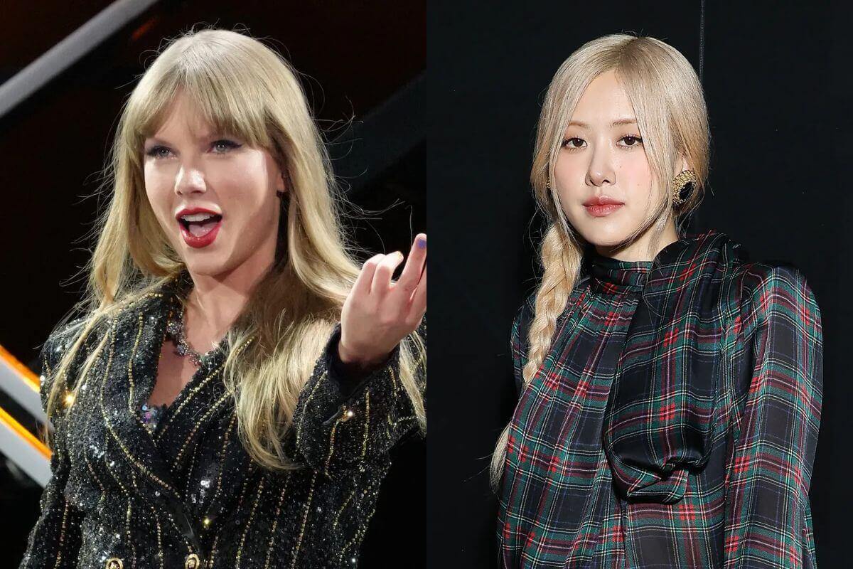 Taylor Swift refused to take a photo with BLACKPINK's Rosé in fear of breaking up with Travis Kelce over 'Rosé curse', according to netizens