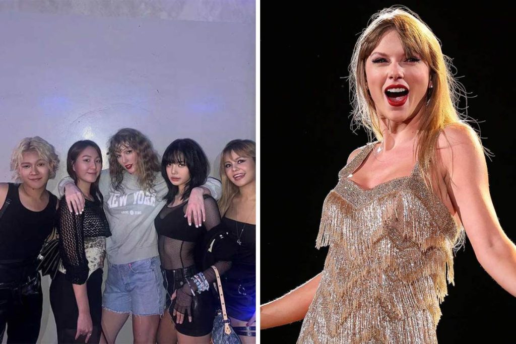 Lisa from BLACKPINK with Taylor Swift at the Eras Tour