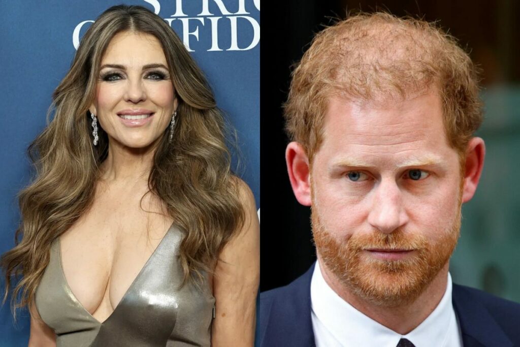 Elizabeth Hurley talks about rumors that Prince Harry lost his virginity to her