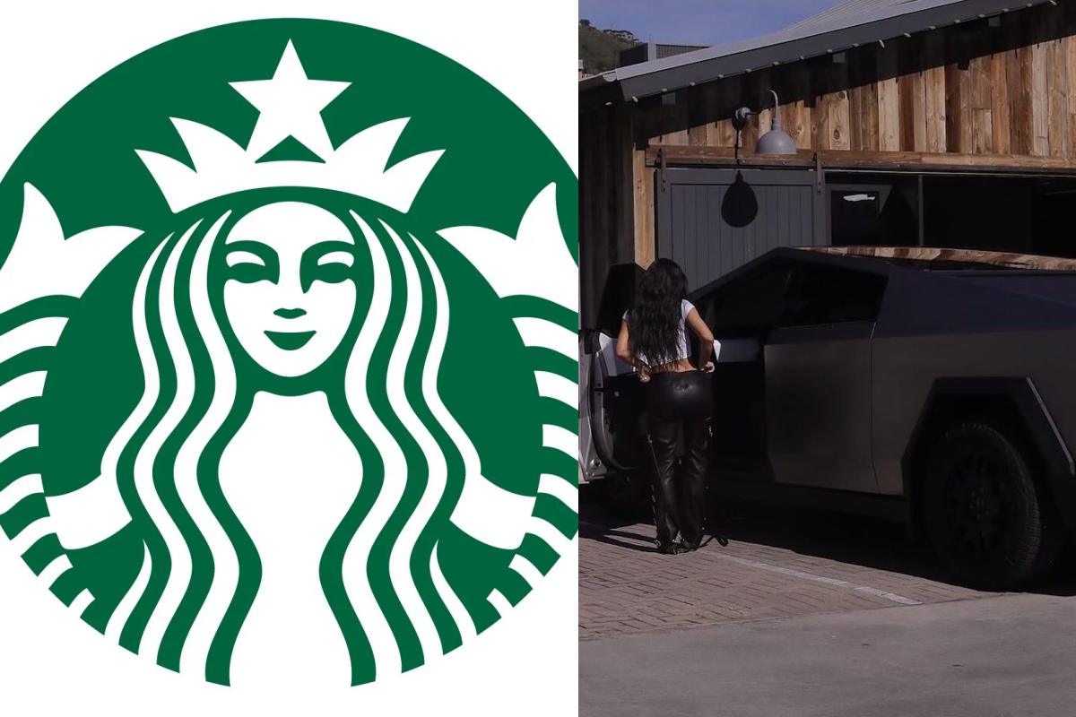 Kim Kardashian sparks backlash after driving to Starbucks in her Tesla Cybertruck