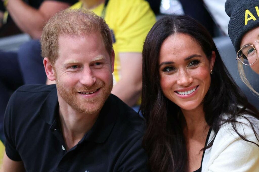Prince Harry goes viral for his confrontational reaction to Meghan Markle kissing his teammate
