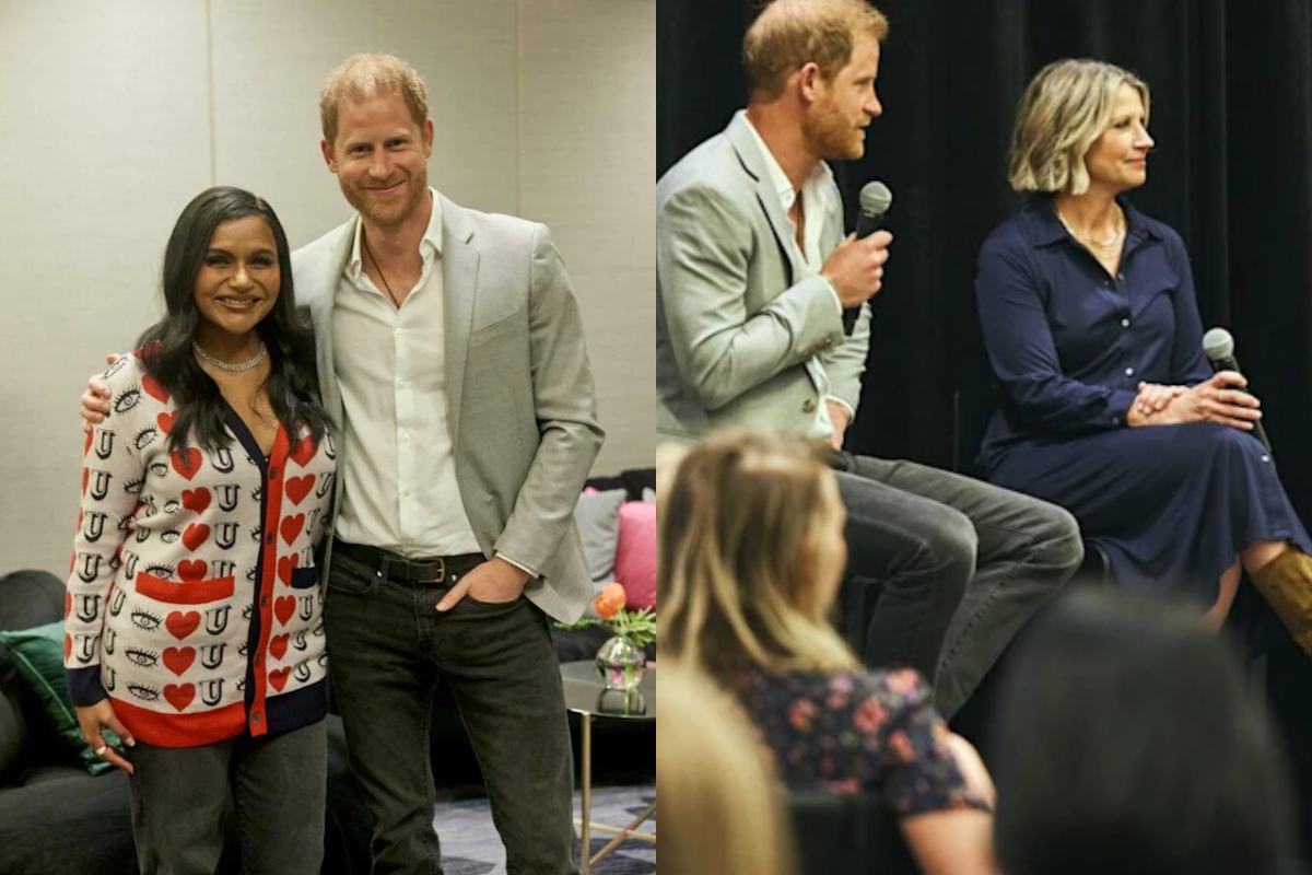 Prince Harry stuns with his looks and physique at a summit with Mindy Kaling