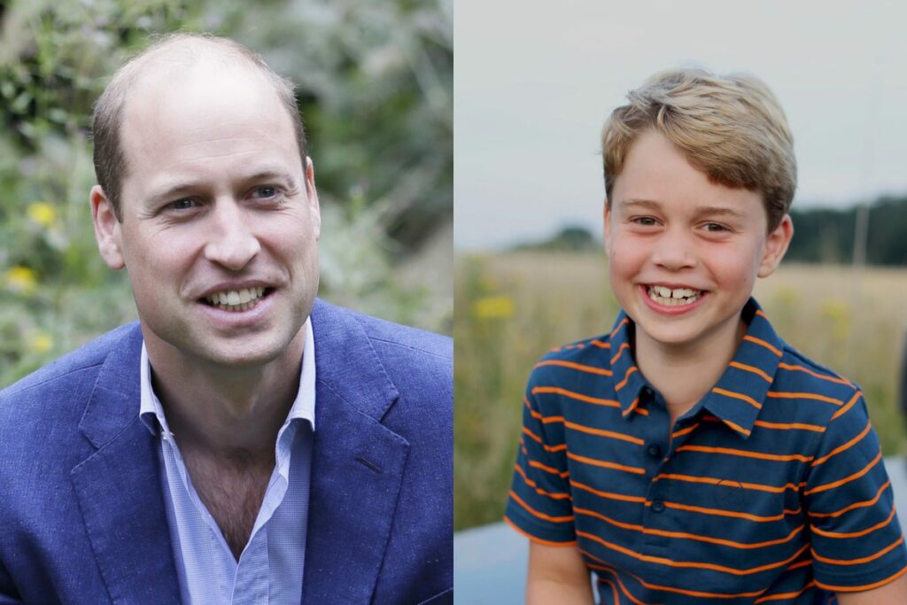 Prince William and George are spotted at Europa Conference League