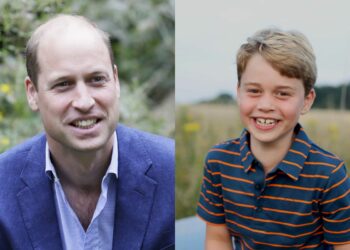 Prince William and George are spotted at Europa Conference League