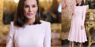 Queen Letizia dazzles with flower elegance at Madrid's Royal Palace