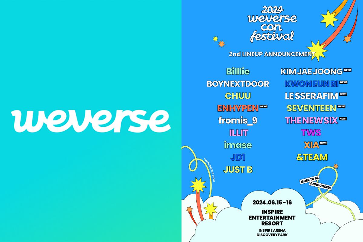 SEVENTEEN, ENHYPEN, LE SSERAFIM, and many more to perform at the "2024 Weverse Con Festival"