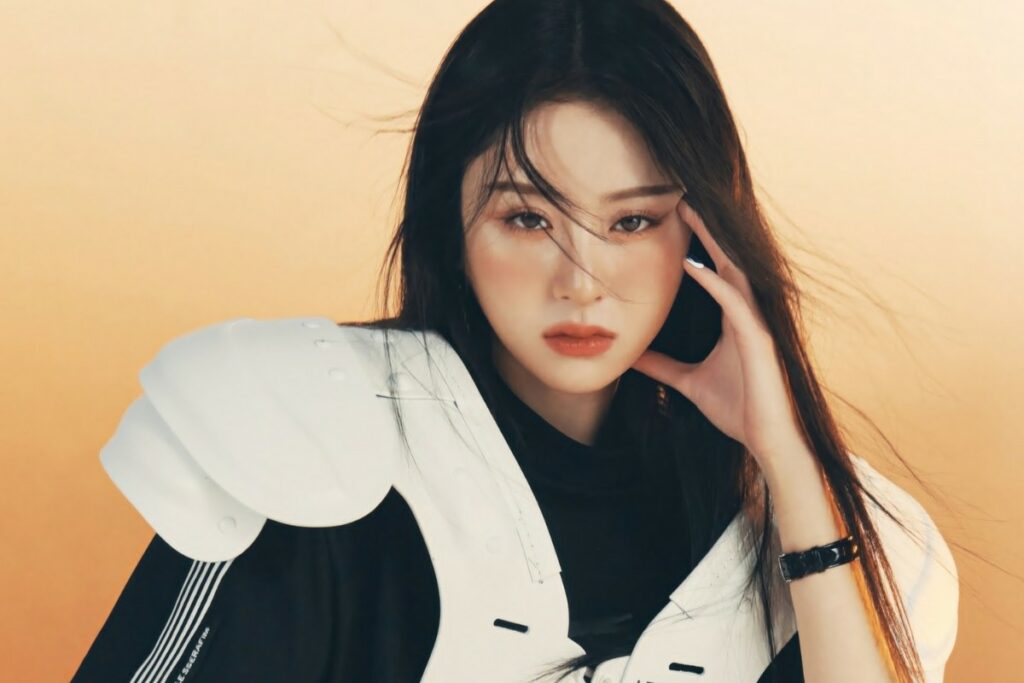 Yunjin of LE SSERAFIM poses with naked torso ahead of Coachella performance