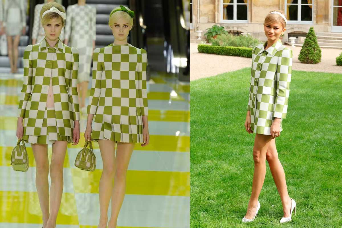 Zendaya stuns in Paris with a vintage outfit for her new movie