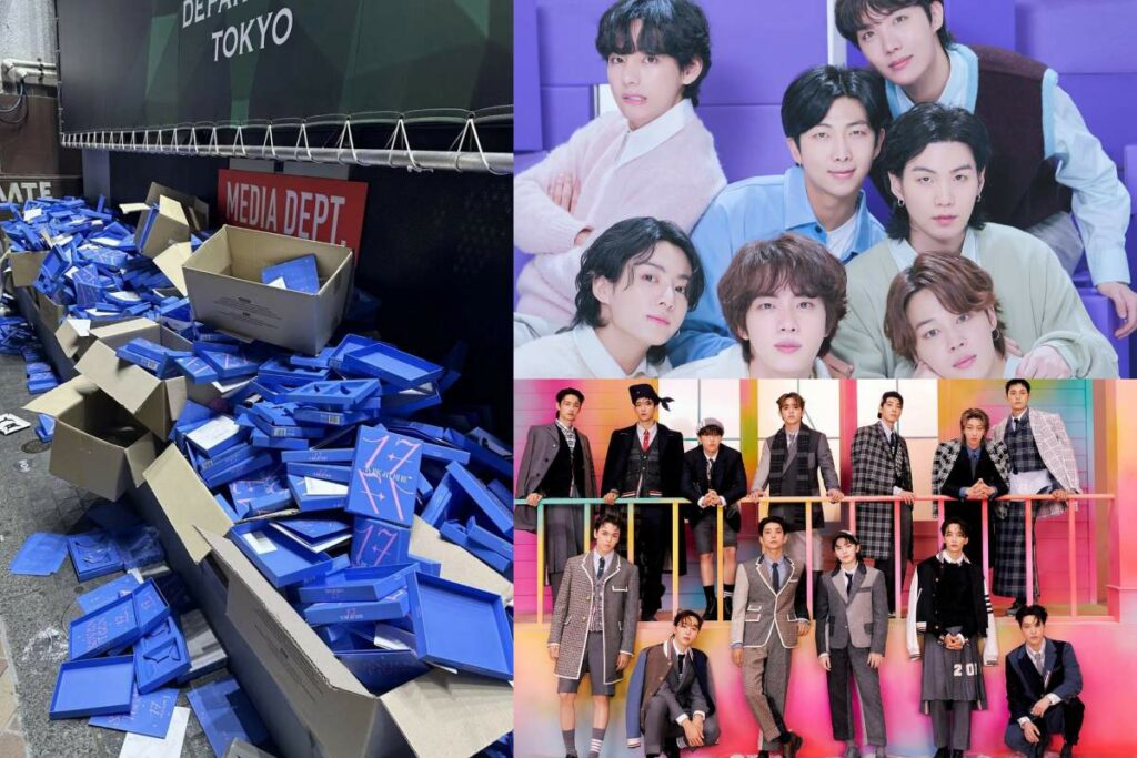 BTS' Jungkook and SEVENTEEN albums fall victim to wasteful practices by some fans
