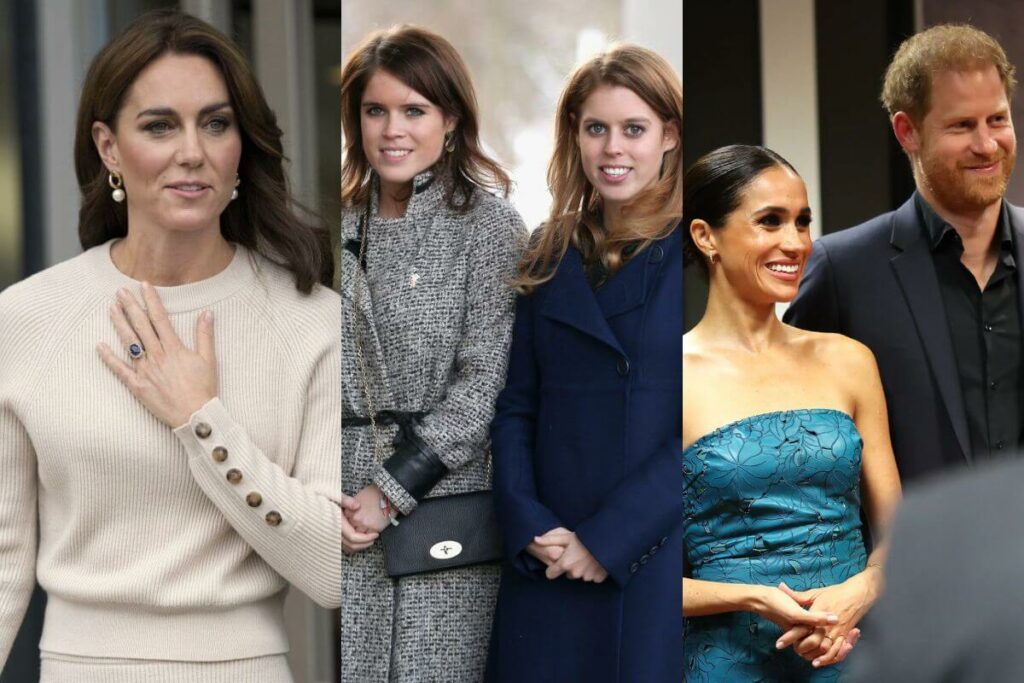 Kate Middleton would be 'hugely worried' by Beatrice and Eugenie 'forming an alliance' with Harry and Meghan