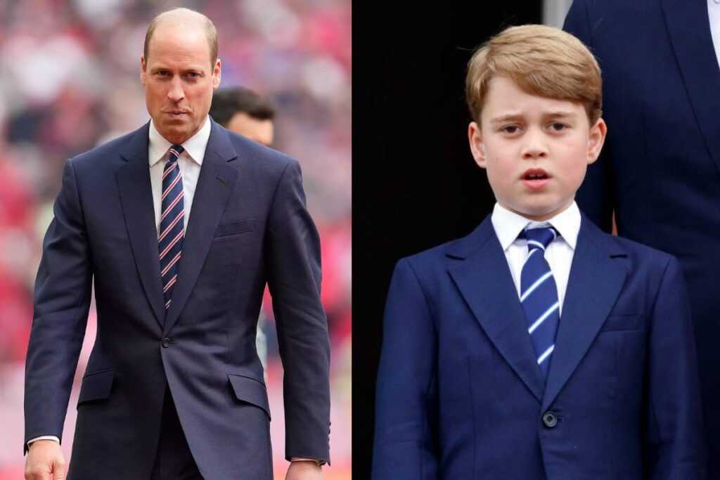 Prince William cancels his royal engagements and attends a football match with Prince George
