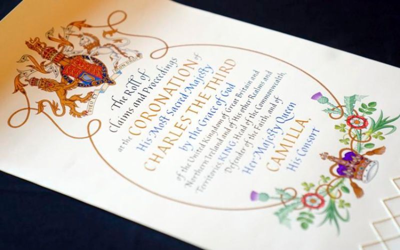 King Charles III’s Coronation scroll measures 21 meters