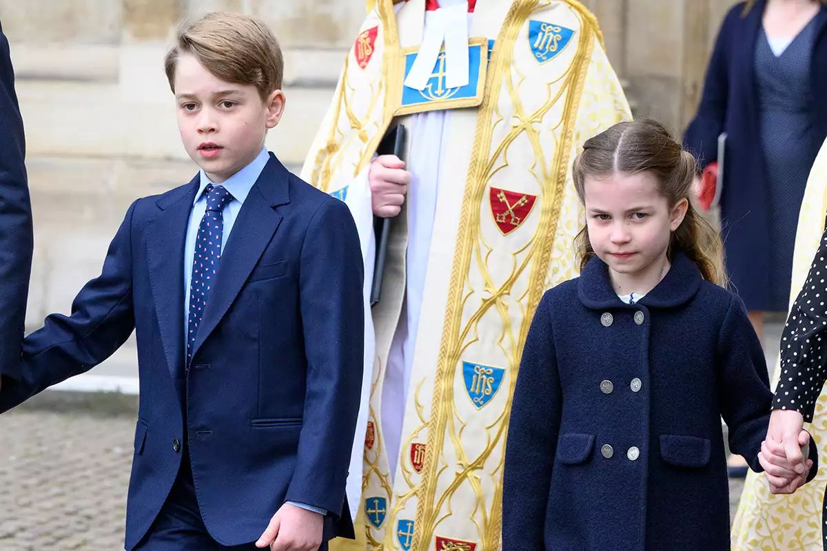 An adorable moment between Princess Charlotte and Prince George has resurfaced on social media