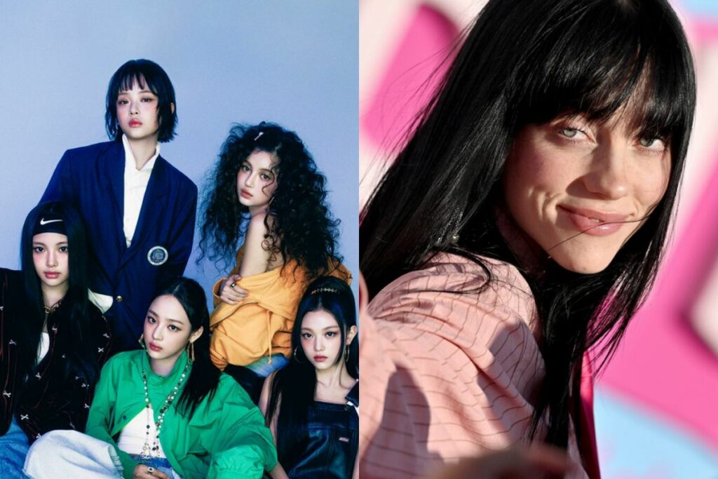 NewJeans and Billie Eilish shine together at a Japanese music show