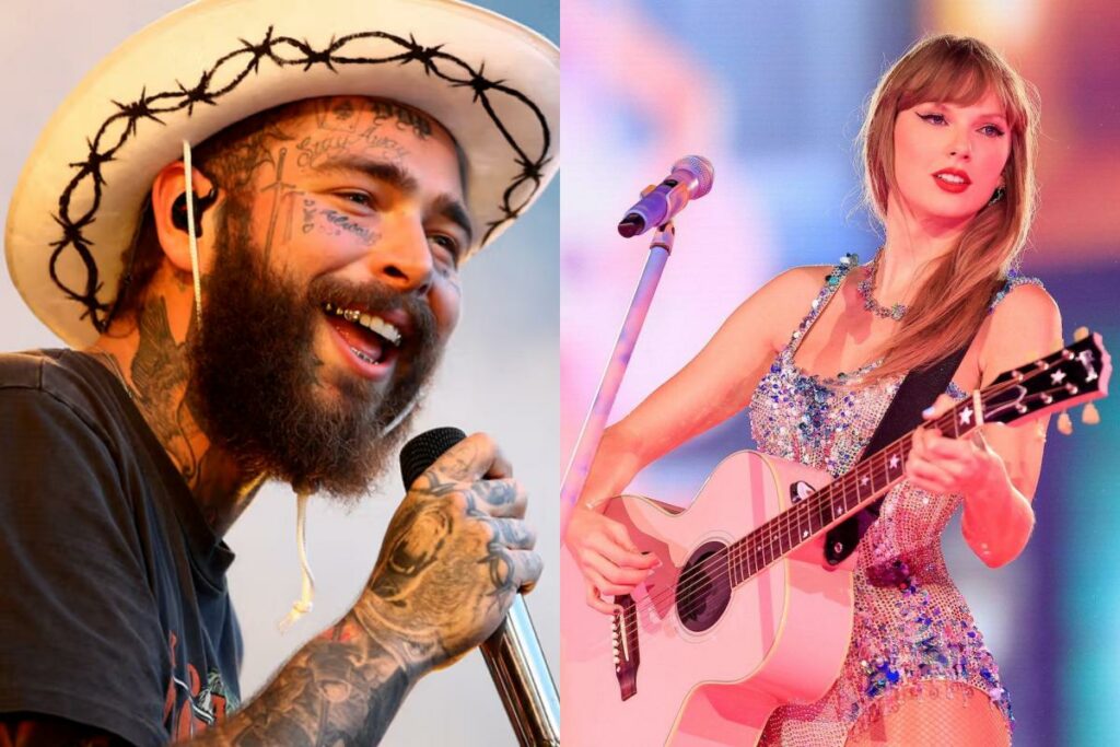 Post Malone says Taylor Swift went "nuts" during video recording in the United States