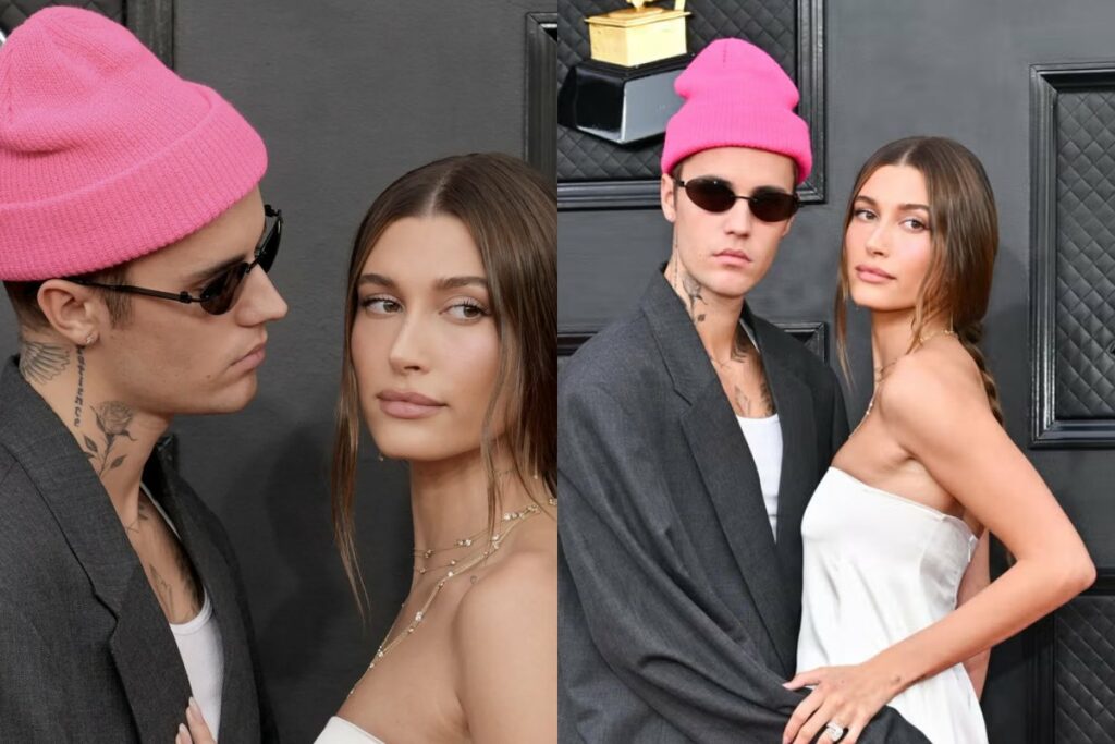 Justin Bieber looks cozy with wife Hailey Bieber and her baby bump