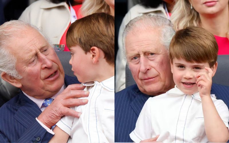 King Charles III shared a heartwarming moment with Prince Louis