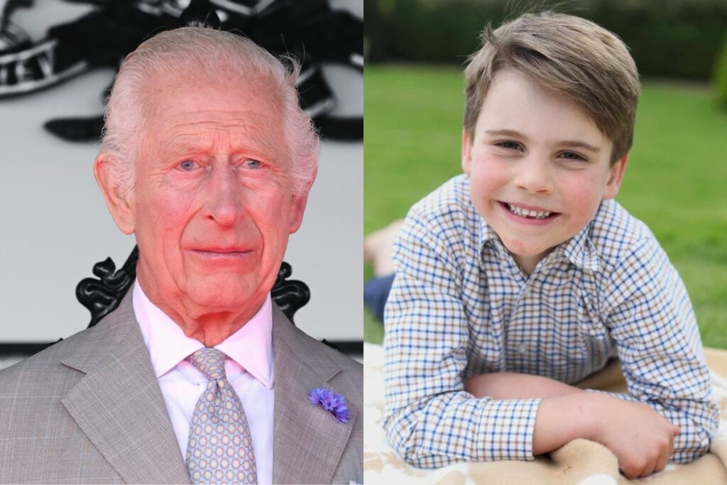 King Charles III shared a heartwarming moment with Prince Louis