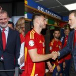 This is how King Felipe VI welcomes the Spanish national team after winning Euro 2024