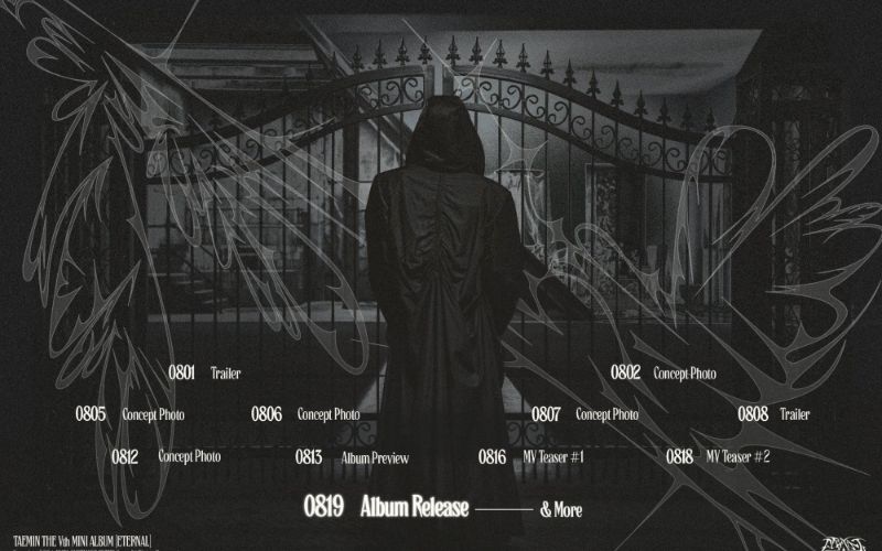 SHINee's Taemin realeases a teaser scheduler for his upcoming album