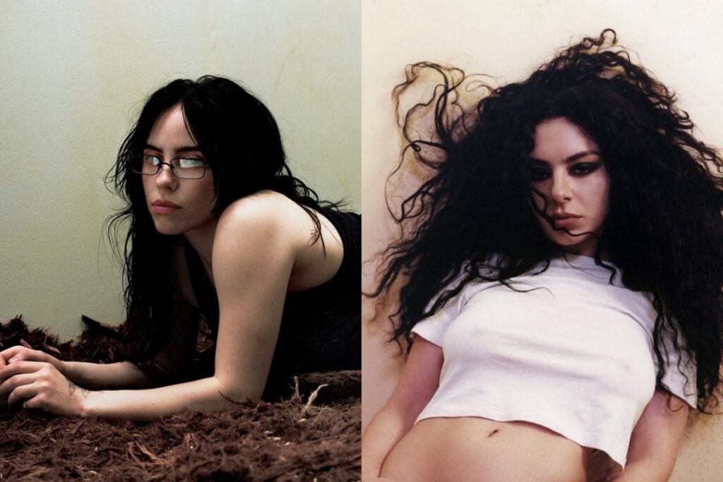 Billie Eilish and Charli XCX donate the underwear from their music video