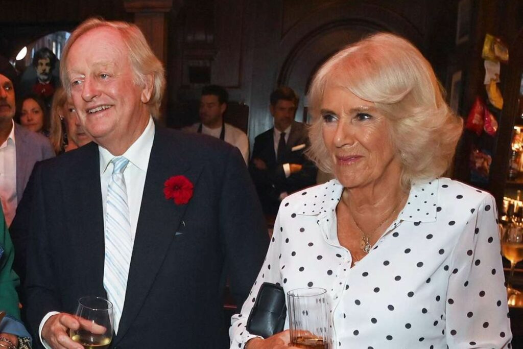 Queen Camilla Parker and her ex-husband, Andrew Parker Bowles, are seen very close at a special event