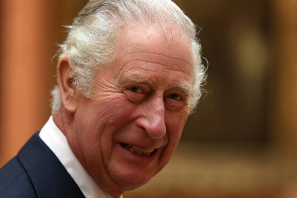 King Charles III poses in a kilt in a new photo