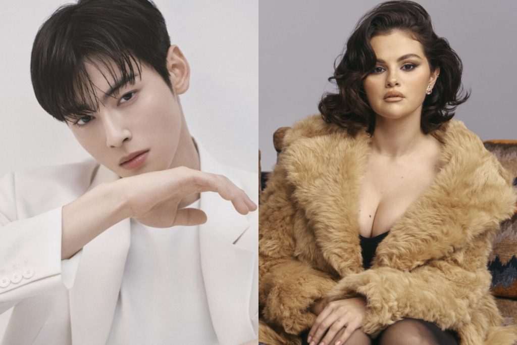 Cha Eunwoo was recently spotted in an exclusive screening of a Selena Gomez movie