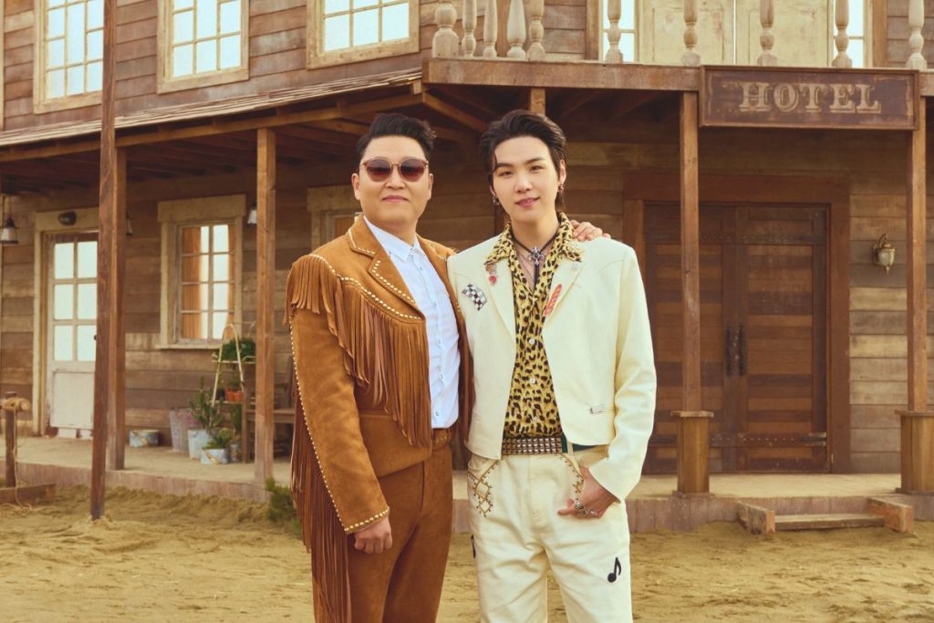 BTS’ Suga and PSY’s collaboration, “That That,” reaches a new milestone on YouTube