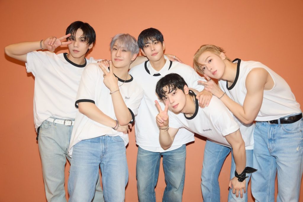 ASTRO members with casual clothes for their reunion tour