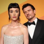 Katy Perry and Orlando Bloom attend the 2025 Vanity Fair Oscar