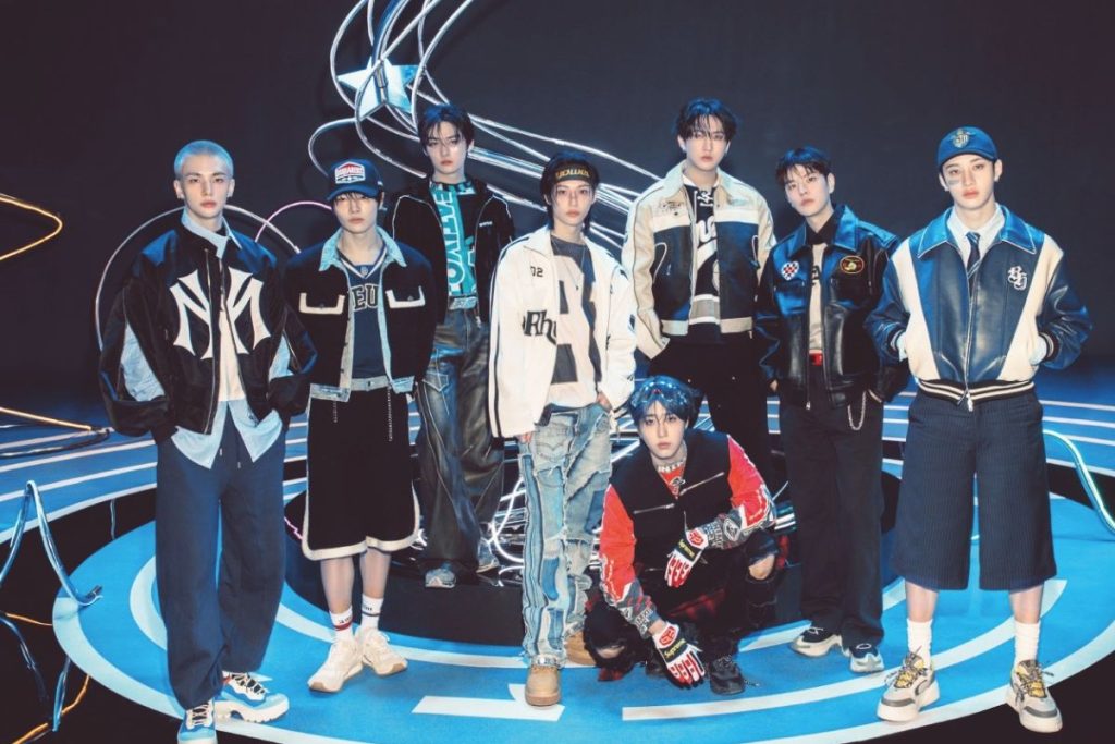 The New York Empire State Building lights up for Stray Kids