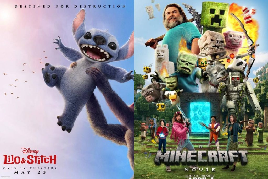 Top 5 A Minecraft Movie and Lilo and Stitch lead the 2025 box office so far